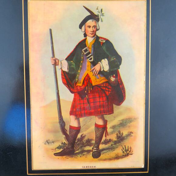 Vtg Lady Clare Scottish Clan Mini Placemats Set of 4 Felt Back Made in England - Picture 13 of 15